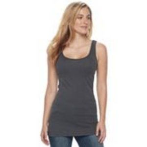 Women's Sonoma Goods For Life Layering Tank - Asphalt